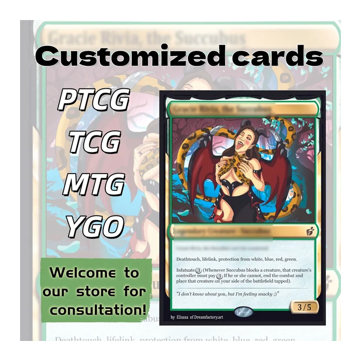 Коллекционная пара карт MTG/TCG/PTCG, фольгированная/матовая