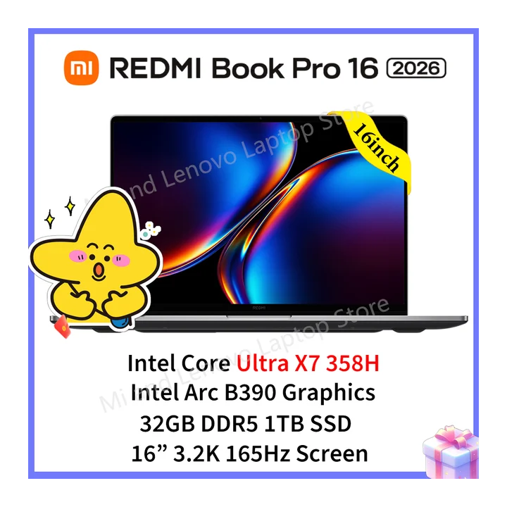 Ноутбук Xiaomi Redmi Book Pro 16, 16", 32ГБ/1ТБ, Ultra 5, Integrated graphic, Windows