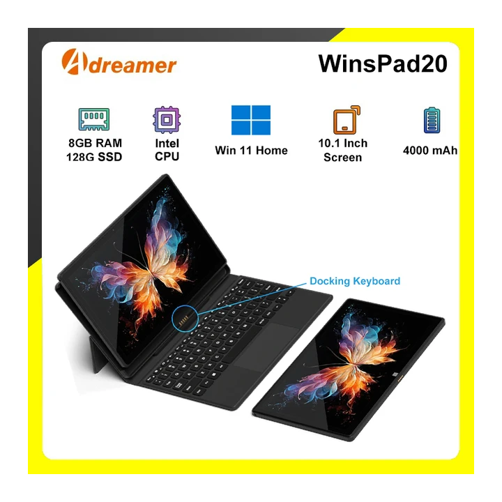 Планшет ADREAMER, 10.1", 8/128ГБ, Wi-Fi, Windows
