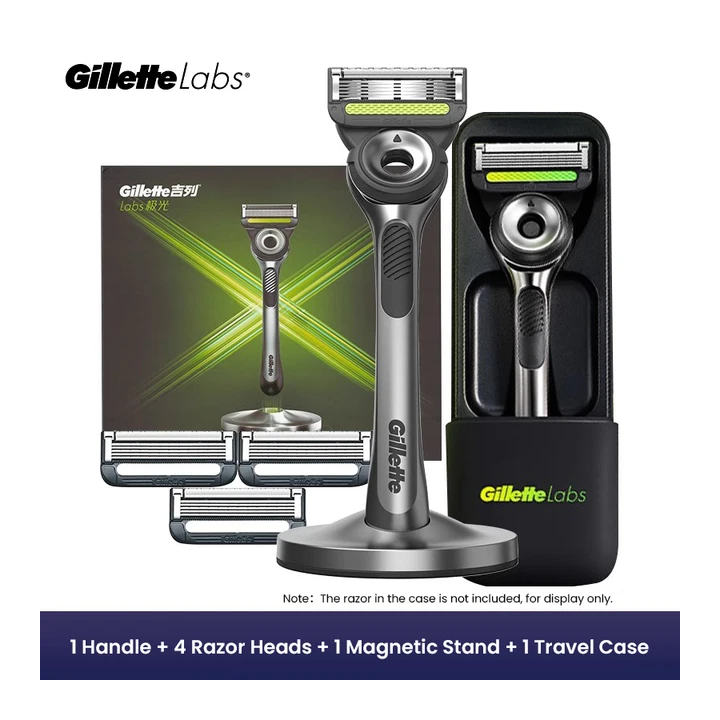 Бритва Gillette Labs с отшелушивающей планкой, 5-слойные лезвия, мужская бритва, несколько вариантов на выбор