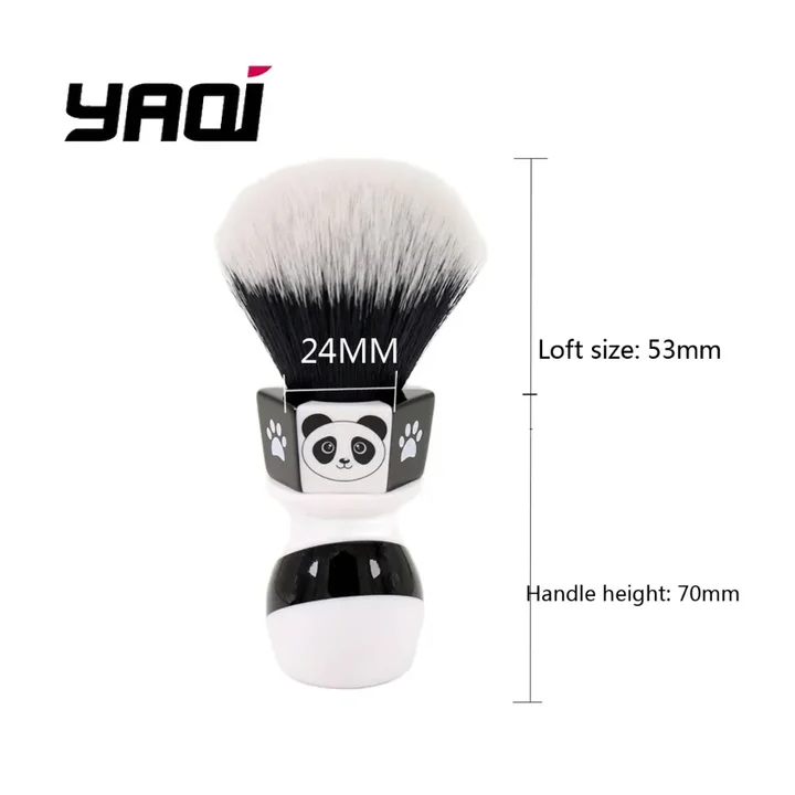 YAQI 24 мм кисть для бритья Panda Tuxedo Knot