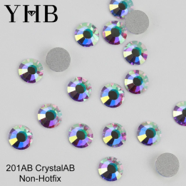 Стразы YHB белые хрустальные для декорирования ногтей