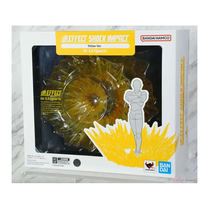 Набор аксессуаров Bandai Spirits Tamashii Effect Shock Impact Yellow Smoke White Ver. для S.H.Figuarts