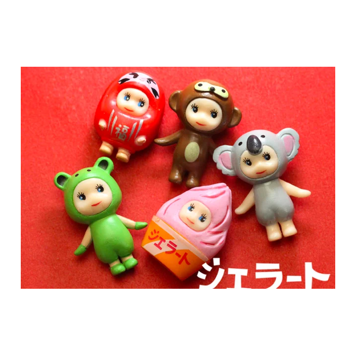 Мини-фигурка Kewpie Cos коала/обезьяна/лягушка 3 см