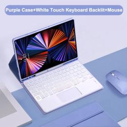 Чехол-клавиатура EWA для iPad Air 11 13 M2/M3, iPad 7/8/9/10