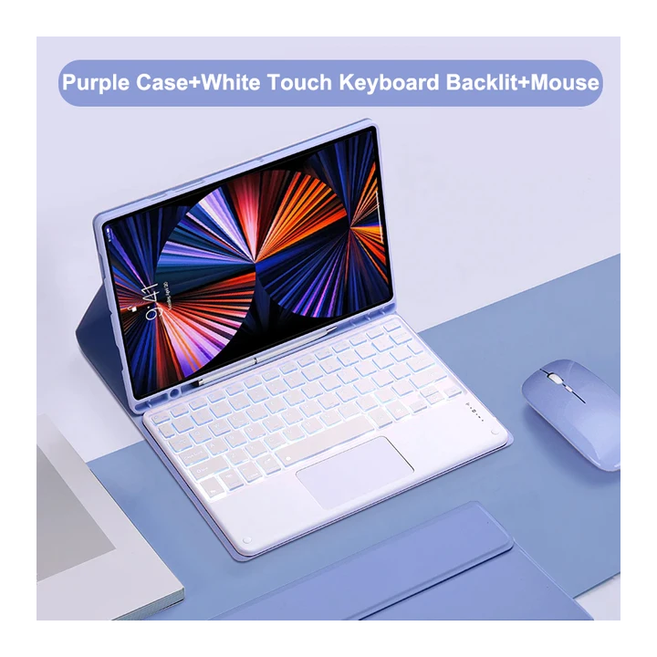 Чехол-клавиатура EWA для iPad Air 11 13 M2/M3, iPad 7/8/9/10