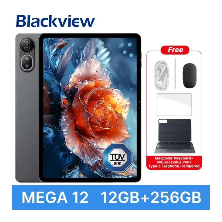 Планшет Blackview Mega 12, 12.2", 12/256ГБ, Wi-Fi+5G, Android