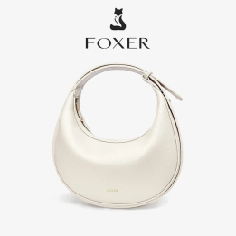 Женская сумка на плечо FOXER из искусственной кожи, модная женская сумка-хобо, сумка-полумесяц, маленькая дорожная сумка через 