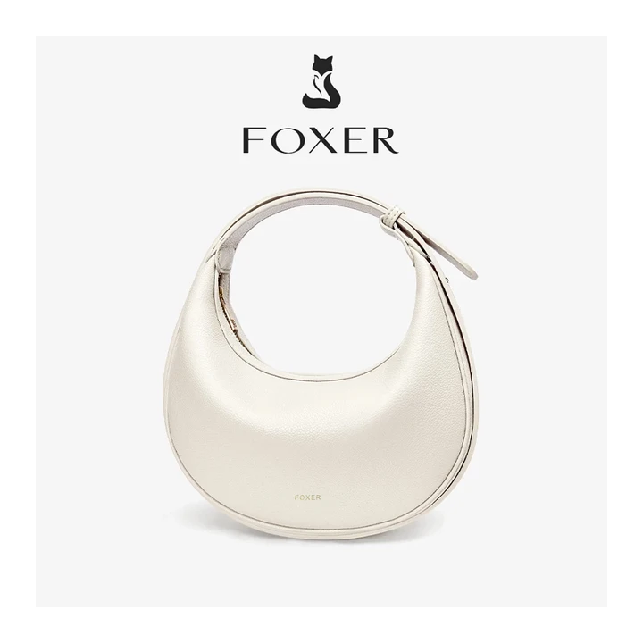 Женская сумка на плечо FOXER из искусственной кожи, модная женская сумка-хобо, сумка-полумесяц, маленькая дорожная сумка через 