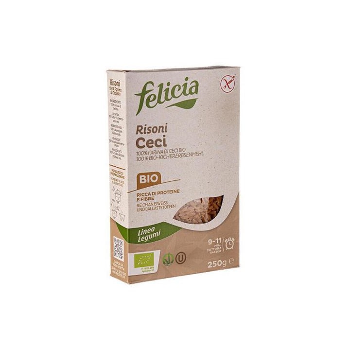Ризони из нута региона Апулия безглютеновые (felicia) БИО MOLINO ANDRIANI 250 г