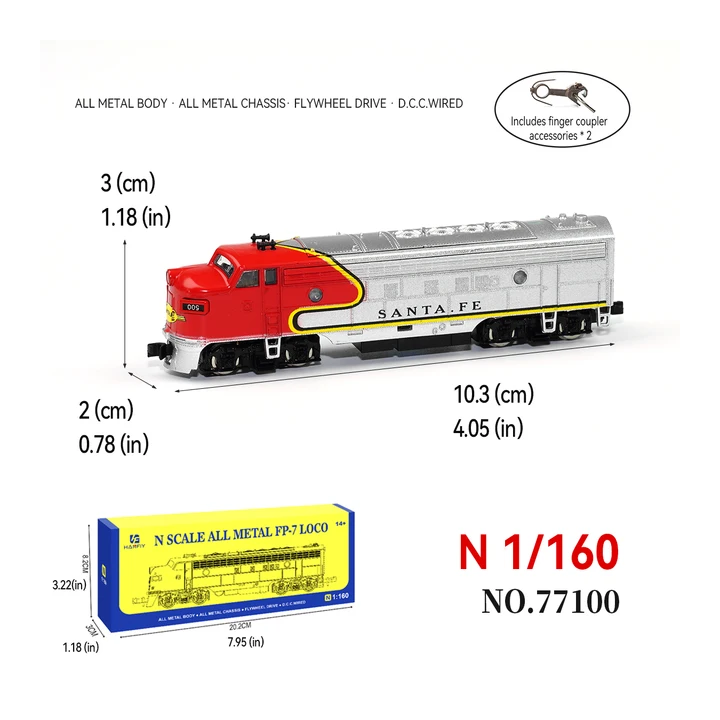 Металлические локомотивы MDWD масштаба N 1:160