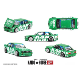 Модель автомобиля Kaido House x MINI GT 1:64 AE86 Sprinter Trueno / M3 Kaido Works зелёный