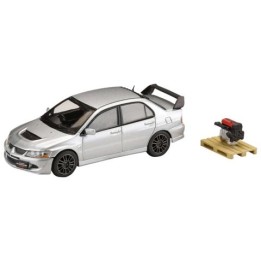 HJ64 164 Mitsubishi Lancer Evolution 8 MR GSR с моделью двигателя Металлик прохладного серебристого цвета Готовое изделие