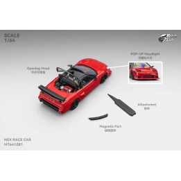 Модель автомобиля Bburago Micro Turbo 1:64 NSX NA1
