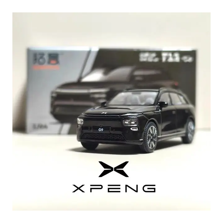 Масштабная модель электромобиля XPENG G9 1:64, литая под давлением, из металла, имитация внедорожника, люксовая модель нового э