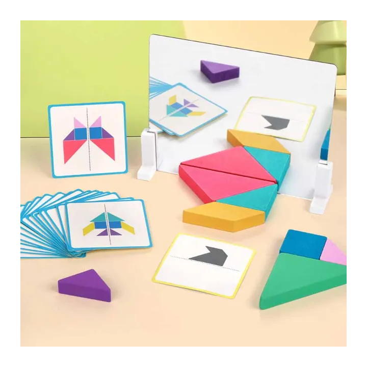 Brozebra 3D-пазл Танграм из дерева для детей 5+