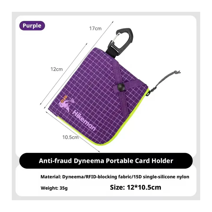 Легкий кошелек для монет Dyneema, водонепроницаемый чехол для карт RFID, EDC-сумка для хранения тактического снаряжения для акт