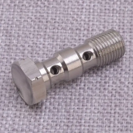 CITALL Болт-банджо M10x1.25 серебристый из нержавеющей стали для мотоциклов