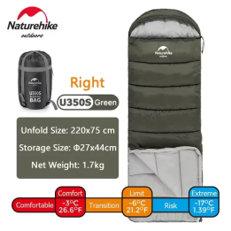 Naturehike зимний спальный мешок U350S