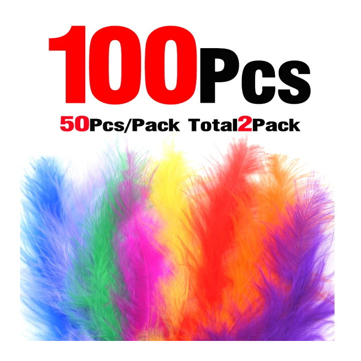 MNFT 100 шт. пушистые перья марабу для вязания мушек