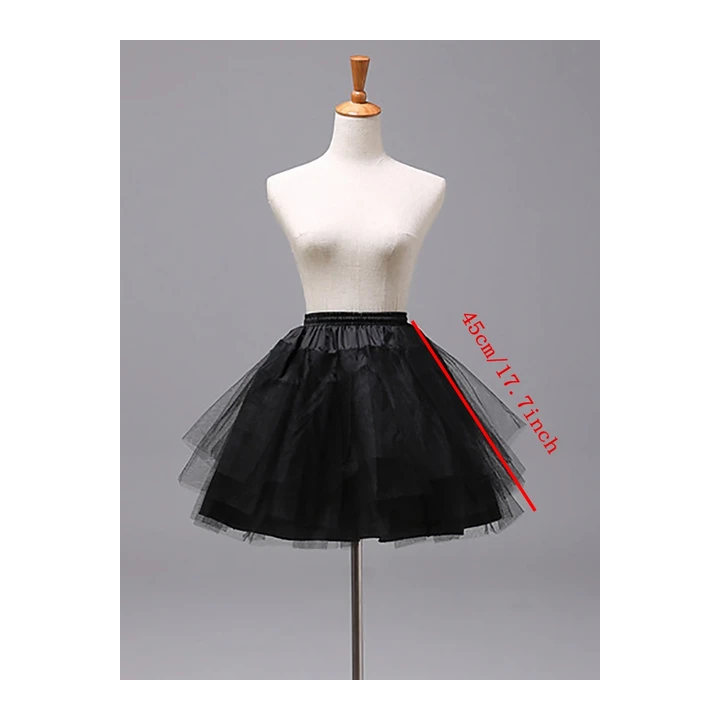 Женские короткие подъюбники из полиэстера