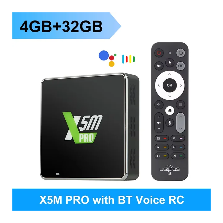 UGOOS X5M PRO Android 14 ТВ-приставка 4ГБ 32ГБ