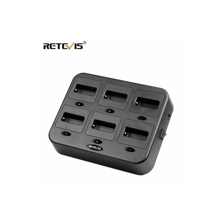 Retevis RTC22 с шестью разъемами для двухканальной рации RT622 RB619 RB19, 6-Позиционное Зарядное устройство для гостиничного р