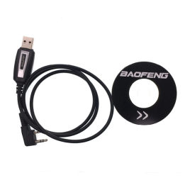 Водонепроницаемый USB-кабель для программирования с компакт-диском драйверов и прошивкой для UV5R/888s Walkie Talkie K,
