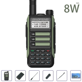 Рация Baofeng UV-16 Plus С USB-C, Дальность 10 Км, Портативная Двухдиапазонная FM-радиостанция С Зарядкой Через USB-C