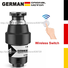 GERWELL Измельчитель пищевых отходов Deluxe 1000 Вт