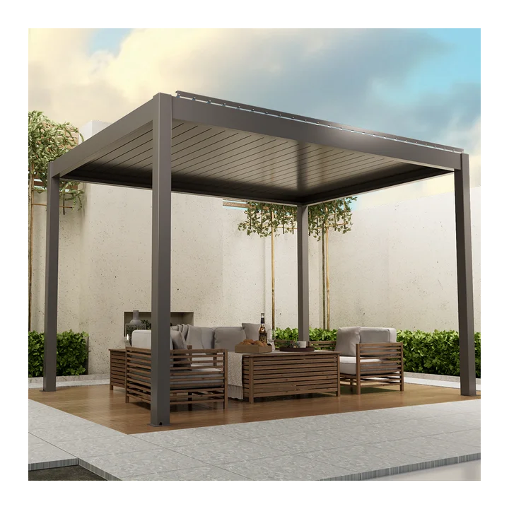 Электрическая биоклиматическая пергола-терраса  Luxury Garden